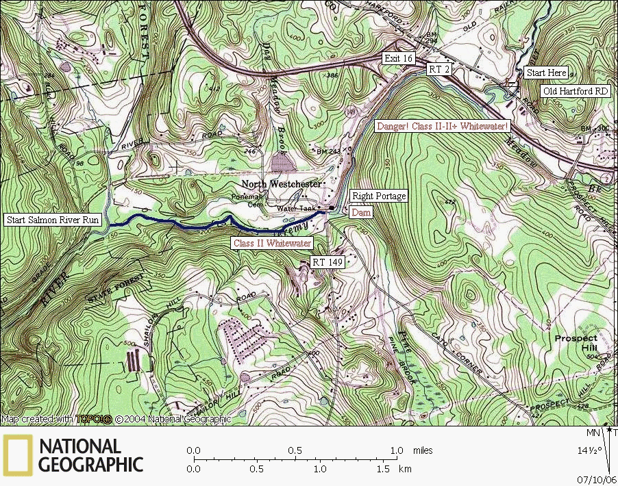 Connecticut, river, kayaking, canoeing, Map, Jeremy