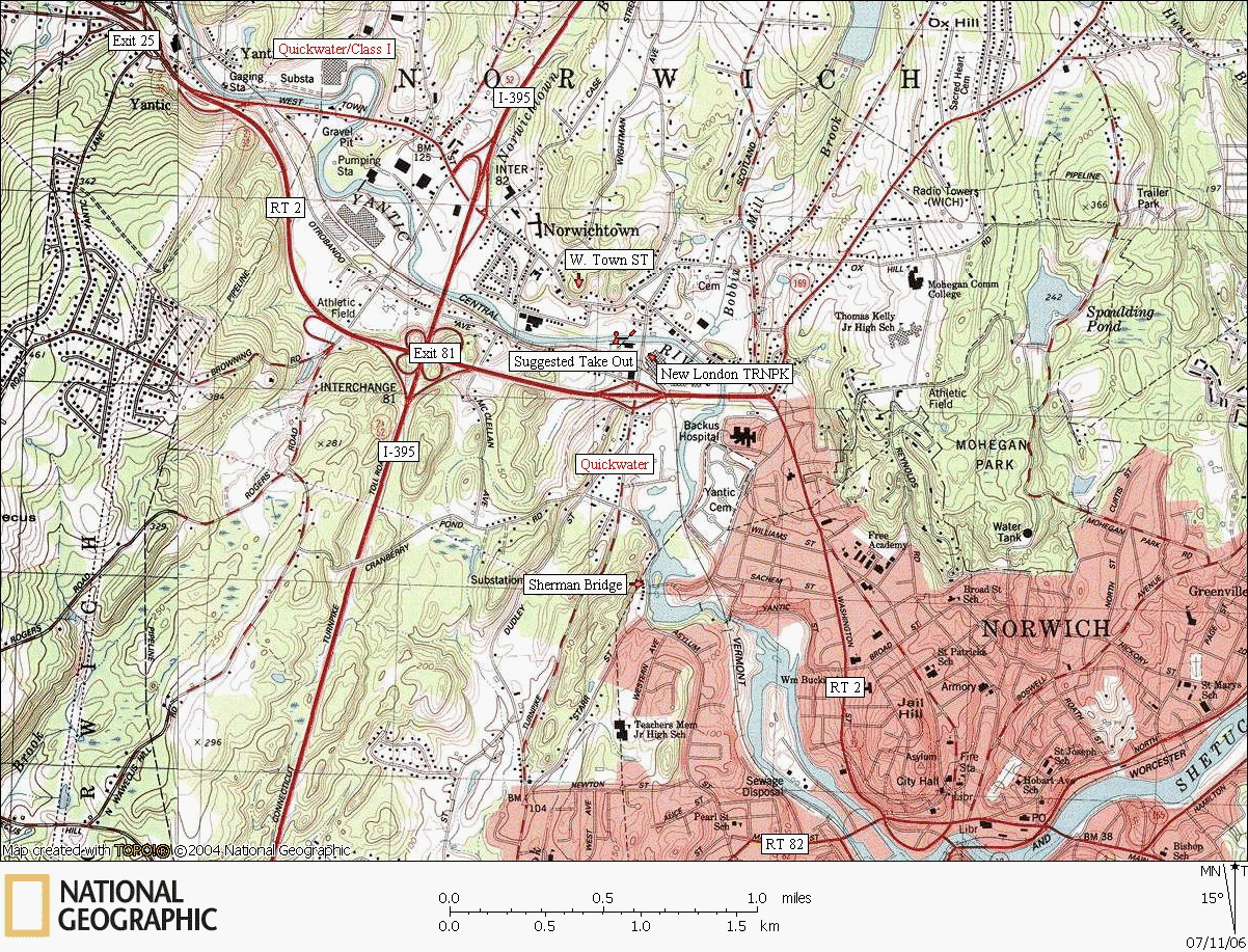 Connecticut, river, kayaking, canoeing, Map, Yantic