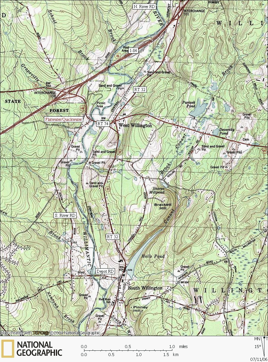 Connecticut, river, kayaking, canoeing, Map, Willimantic, West Willington