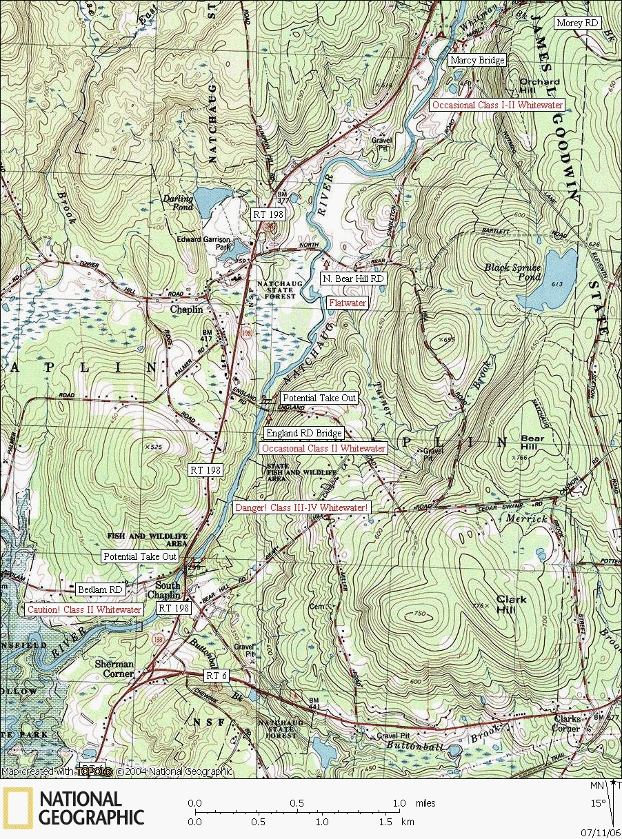 Connecticut, river, kayaking, canoeing, Map, Natchaug, Edward Garrison