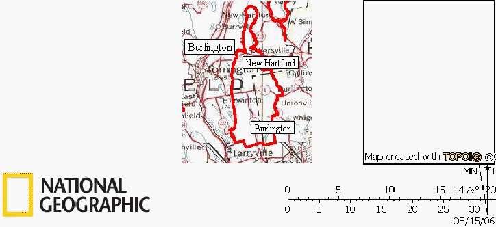 Connecticut, Road, Cycling, Bicycling, Bike, Ride, Routes, Map, Burlington