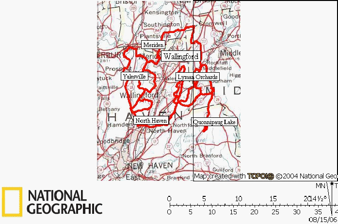 Connecticut, Road, Cycling, Bicycling, Bike, Ride, Routes, Map, Wallingford