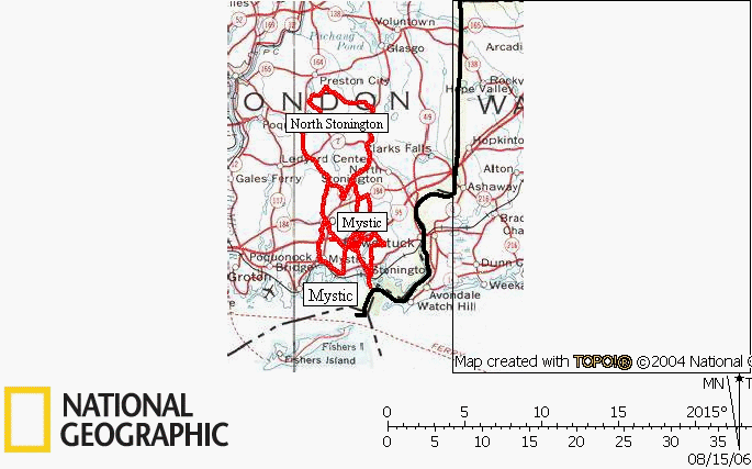 Connecticut, Road, Cycling, Bicycling, Bike, Ride, Routes, Map, Mystic