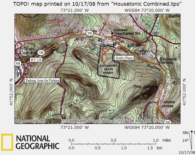 Gold's Pines Map, Housatonic