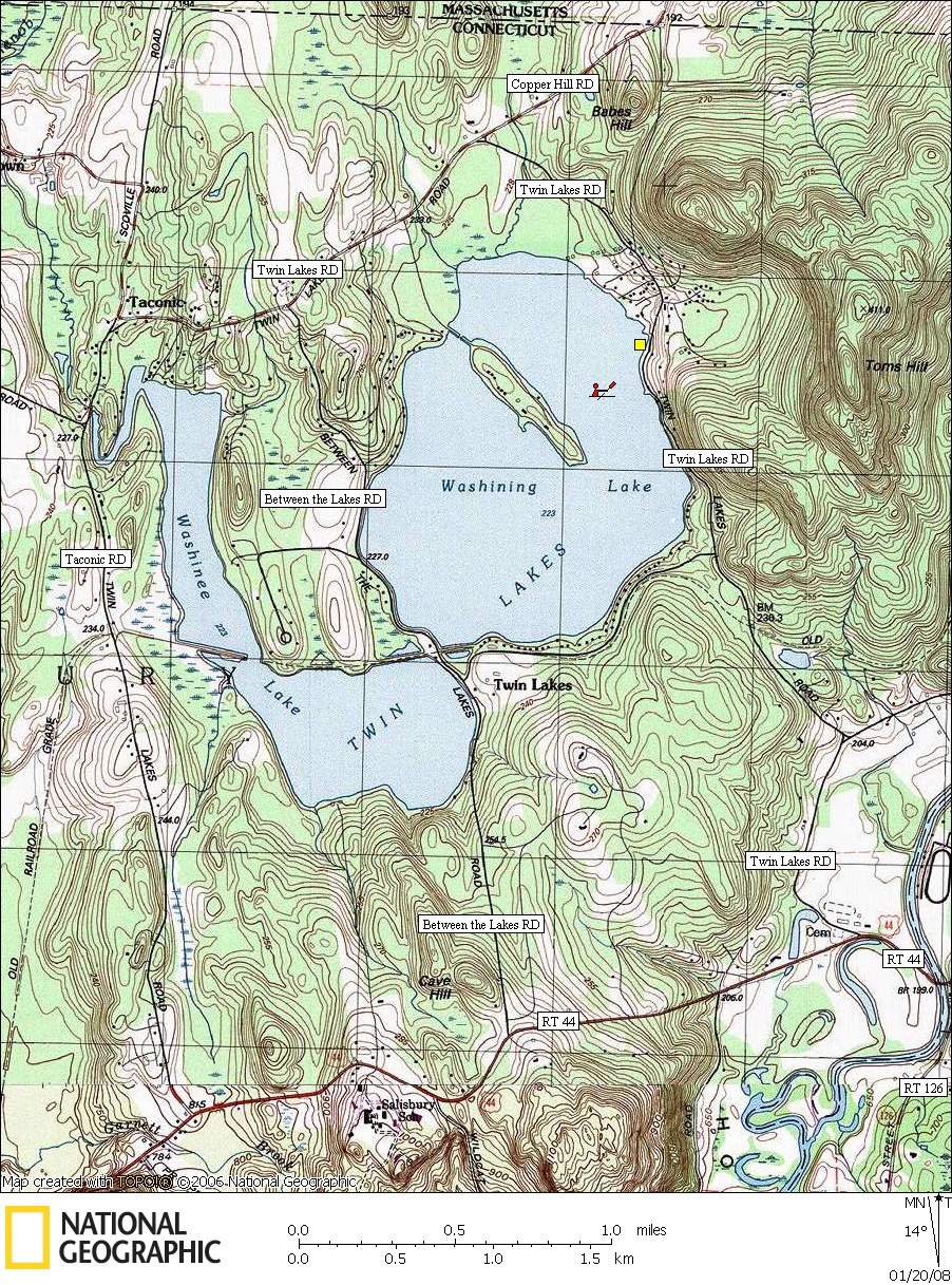 Connecticut, Map, Lakes, Ponds, Canoe, Canoeing, Kayak, Kayaking, Paddling, Lake, Pond, Flat water,Twin